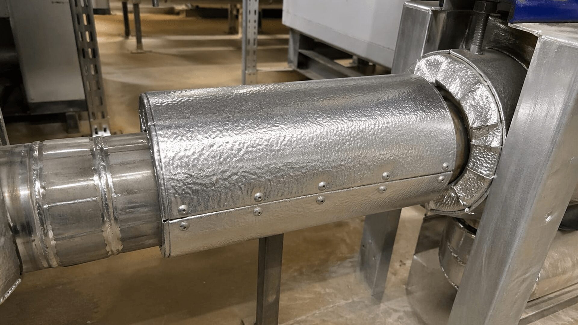 Pipework, Lagging & Insulation - Riveted Aluminium & Double Insulated